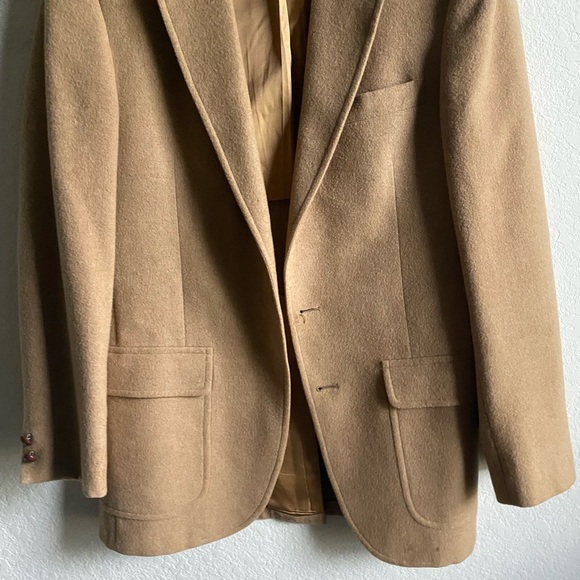 Vintage Merritt Schaefer & Brown Barrister Collection Camel Hair Tan Blazer 40 - Picture 9 of 16